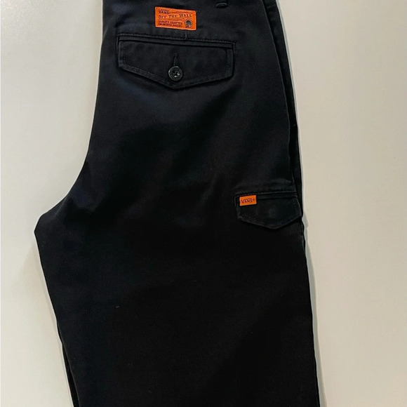 Vans Men’s black Shorts Size 30 crafted engineered classic shorts 66 logo - Picture 3 of 15